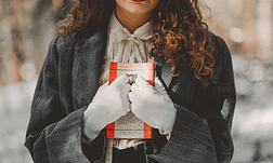 holding book